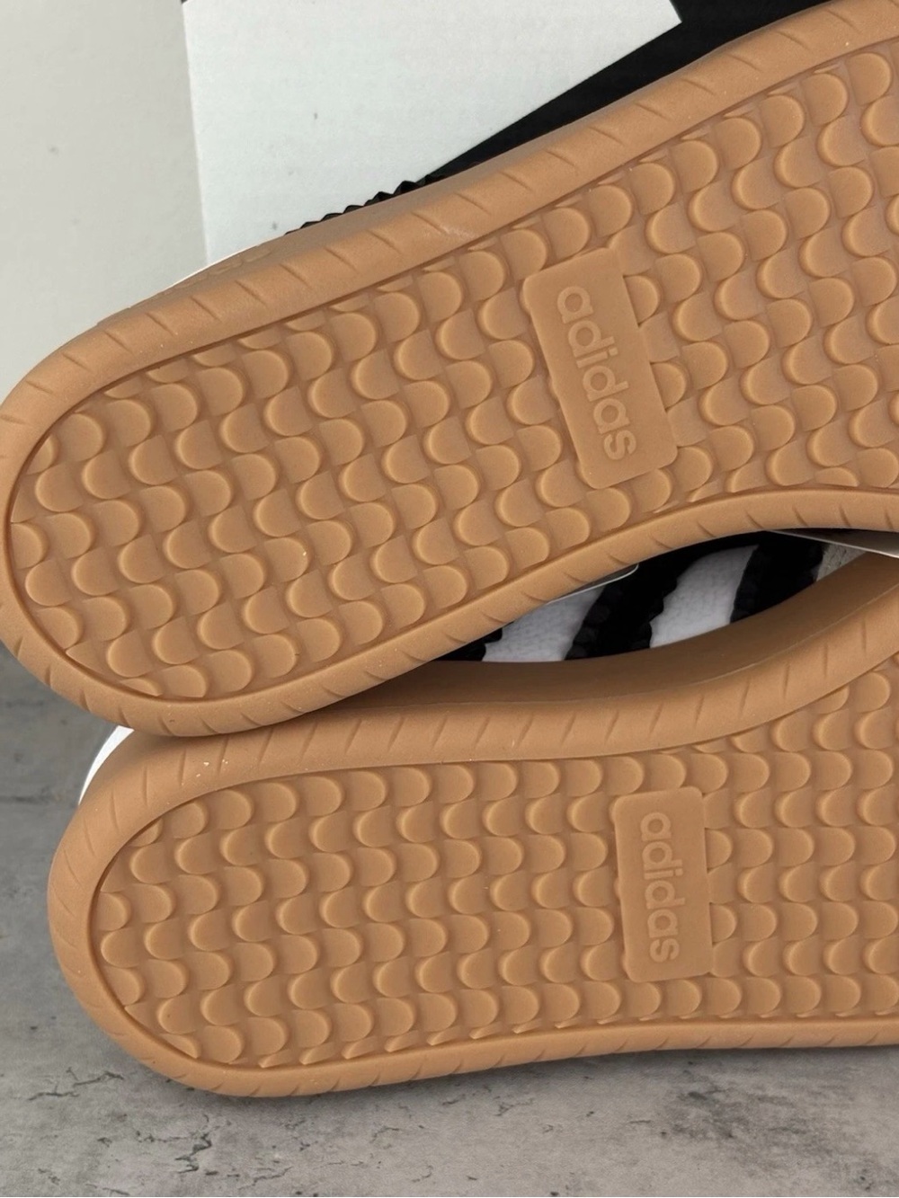adidas Women's White Black Gum Low-Top Sneakers - Picture 6 of 9